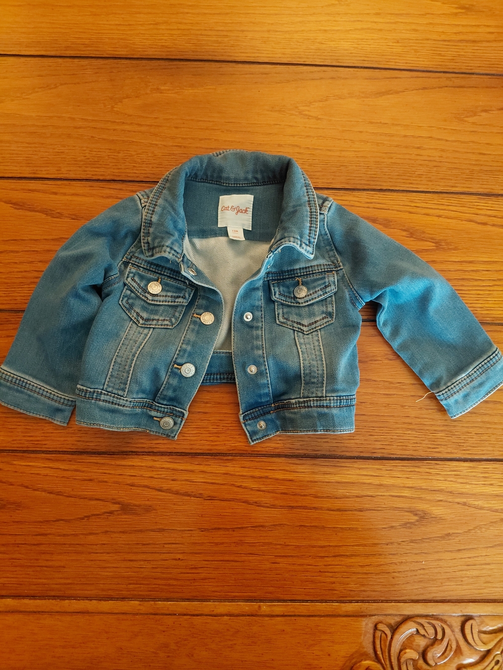 Cat & Jack Light Blue Kids Denim Jean Jacket
